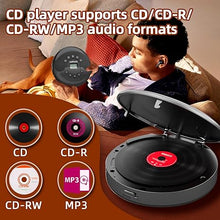 Load image into Gallery viewer, Portable CD Player with Bluetooth, Dual Speakers Mini Boombox, Rich Sound Quality, Easy Bluetooth Connectivity, Rechargeable, Anti-Skip, AUX Cable for Car & Home Headphone Aurivoxis TravelTone