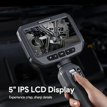 Load image into Gallery viewer, Dual Lens Articulating Borescope, DEPSTECH Endoscope Camera with Light, Articulated Probe, Flexible Snake Inspection Camera for Wall, Automotive Engine Inspect-4.92FT