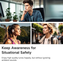 Load image into Gallery viewer, ZIHNIC True Wireless Open Ear Headphones with Mic,Bluetooth Earbuds with Earhooks,XP5 Sweatproof,Fast Charging,35Hrs Playtime,Compatible with Anyphone-Beige