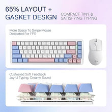 Load image into Gallery viewer, Redragon K709 PRO 65% Wireless Gasket RGB Gaming Keyboard, 68 Keys Hot-Swap Compact Mechanical Keyboard w/Free-Mod Socket, 5-Layer Noise Dampening & Round PBT Keycaps, Quiet Custom Linear Switch
