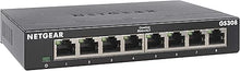 Load image into Gallery viewer, NETGEAR 8-Port Gigabit Ethernet Unmanaged Switch (GS308) - Home Network Hub, Office Ethernet Splitter, Plug-and-Play, Silent Operation, Desktop or Wall Mount