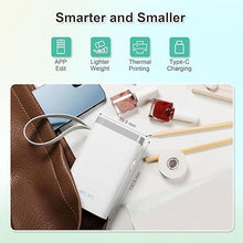 Load image into Gallery viewer, Nelko Label Maker Machine with Tape, P21 Bluetooth Label Printer, Wireless Mini Label Makers with Multiple Templates for Organizing Office Home, White