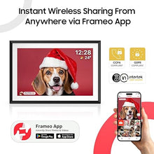 Load image into Gallery viewer, ApoloSign Digital Picture Frame 10.1 inch, Frameo Digital Photo Frame, WiFi Electronic Frame with 32GB Storage, 1280x800 HD IPS Touch Screen, Auto-Rotate, Slideshow, Share Photos/Videos Instantly