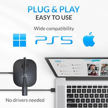Load image into Gallery viewer, KLIM Talk USB Desk Microphone for Computer - New Version 2024 - Compatible with Any PC Laptop Mac PS4 - Professional Desktop Mic with Stand - Recording Gaming Streaming YouTube Podcast Mics