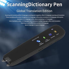 Load image into Gallery viewer, Translation Scanning Pen, High Accuracy 112 Languages Translator Device, Smart Portable High Speed Real Time Touch Translation Pen Scanner, OCR Mobile Reader Scanner