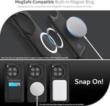 Load image into Gallery viewer, TUDIA MergeGrip Magsafe Compatible Phone Case for OnePlus 12 5G 2024 - Military Grade, Drop Tested, Dual Layer, Shockproof, Anti-Slip, Heavy Duty & Protector Cover Protective Phone Case - Matte Black