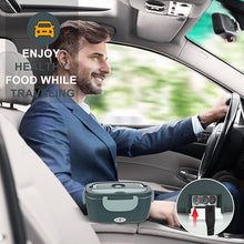 Load image into Gallery viewer, Monteka Electric Lunch Box Food Heater - Leakproof Portable Food Warmer heated lunch box for adults for Car/Home/Truck with 1.5L Removable Stainless Steel Container, 12V/24V/110V