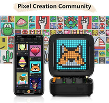 Load image into Gallery viewer, Divoom Ditoo Retro Pixel Art Game Bluetooth Speaker with 16X16 LED App Controlled Front Screen (Black)