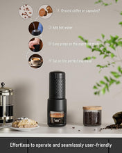 Load image into Gallery viewer, STARESSO Classic Portable Espresso Maker, 2 in1 Travel Coffee Maker,Compatible Capsules and Ground Coffee,Manual Espresso Machine,Hand Press Coffee Maker for Kitchen Travel,Camping,Hiking