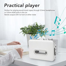 Load image into Gallery viewer, Portable Cassette Player, Retro USB Cassette to MP3 Converter with 3.5mm Earphone, Cassette Player Vintage Cassette Tape Player for Travel Home