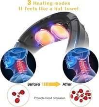 Load image into Gallery viewer, Neck Massager Heated Neck Massage Therapy 9 Modes 50 Intensities Portable Deep Tissue Trigger Point Massager Cordless Intelligent Massager for Neck Pain(FSA or HSA Eligible)