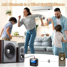 Load image into Gallery viewer, Bluetooth Receiver for Old Stereo, 3.5mm AUX Bluetooth Audio Adapter for Stereo Receiver Wired Speakers Home Theater Amplifier, with RCA L/R 3.5mm Jack Low Latency for Music Streaming, TF Card Play