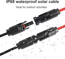 Load image into Gallery viewer, GELRHONR 4.9FT 12AWG Solar Connector to XT60 Female Extension Cable for Solar Panel RV Portable Power Station Solar Generator-1.5M 4.9Ft