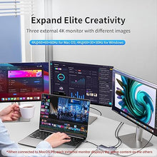 Load image into Gallery viewer, SSK USB C Docking Station 3 Monitors, 9 in 1 Single 8K/Dual 4K60Hz USB C Hub DisplayPort Dock with 2 HDMI Ports, Displayport,100W PD, 3 USB,SD/TF, Laptop Docking Station for MacBook Pro HP Lenovo