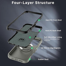 Load image into Gallery viewer, M MYBAT PRO Maverick Series iPhone 16 Pro Max Case with Belt Clip Holster,Compatible with Magsafe w/Screen Protector,Anti-Drop,Shockproof,360°Rotating Kickstand,Heavy Duty Protection Natural Titanium