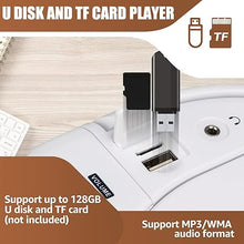 Load image into Gallery viewer, Retekess TR621 CD and Cassette Player Combo, Portable Boombox AM FM Radio, Tape Recording, Stereo Sound with Remote Control, USB, Micro SD, for Family(White)