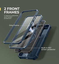 Load image into Gallery viewer, Dexnor for Samsung Galaxy S25 Plus Case with Built-in Slide Camera Cover & Screen Protector & Kickstand,Heavy-Duty Shockproof Rugged Case Full-Body Bumper Cover for Galaxy S25 Plus(2025),Navy Blue