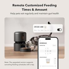 Load image into Gallery viewer, PETLIBRO Automatic Cat Feeder, 5G WiFi Automatic Pet Feeder with Freshness Preservation, 3L Timed Cat Feeders for Dry Food, Up to 48 Portions 10 Meals Per Day, Granary Pet Feeder for Cat/Dog, Black