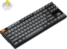 Load image into Gallery viewer, Keychron K8 Max Custom Mechanical Keyboard Wireless, TKL 2.4 GHz/Bluetooth 5.1/Wired QMK Programmable RGB, Hot-Swappable with Keychron Super Banana Switch Compatible with Mac Windows Linux