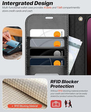 Load image into Gallery viewer, OCASE for iPhone 16 Plus Case Detachable Wallet Case with Card Holder, 2 in 1 Pu Leather Flip Folio with RFID Blocking Stand Wrist Strap Shockproof Phone Cover 6.7 Inch 2024, Graphite