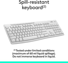 Load image into Gallery viewer, Logitech MK270 Wireless Keyboard and Mouse Combo for Windows, 2.4 GHz Wireless, Compact Mouse, 8 Multimedia and Shortcut Keys, 2-Year Battery Life, for PC, Laptop - Off White