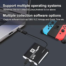Load image into Gallery viewer, USB 3.0 Video Capture Card,1080P HDMI Recorder Game Capture Card for Windows/Mac OS,Compatible with Switch/PS5/PS4/Xbox/PC/Camera for OBS,Twitch,TikTok,YouTube Live Streaming and Recording