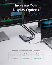 Load image into Gallery viewer, Anker USB C Hub, PowerExpand 11-in-1 Docking Station, with 4K@60Hz HDMI and DP, 100W Power Delivery, USB-C and 3 USB-A Data Ports, 1 Gbps Ethernet, 3.5mm Audio, microSD and SD Card Reader