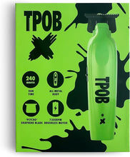 Load image into Gallery viewer, TPOB X Digital Brushless 7200rpm Professional Hair Trimmer Hair Clippers for Men, Psycho Blade Trimmer Cordless Rechargeable Edgers Clippers (X Trimmer Slime)