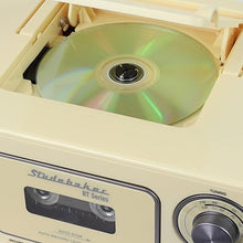 Load image into Gallery viewer, Portable Stereo CD Player with Bluetooth, AM/FM Stereo Radio and Cassette Player/Recorder (Yellow)