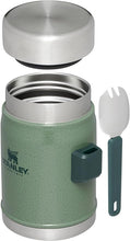 Load image into Gallery viewer, Stanley Classic Legendary Classic Food Jar + Spork 14oz Hammertone Green