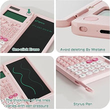 Load image into Gallery viewer, Rechargeable Scientific Calculator for Students, Pink 991ES MAX Foldable Science Calculator with Notepad 417 Function Solar Energy Science Calculators for Middle and High School Supplies (991ES-PK)