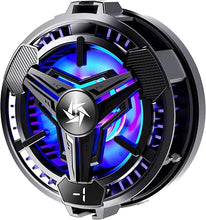 Load image into Gallery viewer, Cooling Pad for Phone, Magnetic Cell Phone Cooler with Semiconductor Cooling Chip, Universal USB-Desk Fan for Android/Tablet/iPad Gaming (X1 Black)