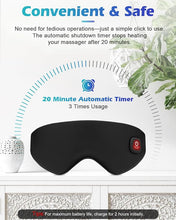 Load image into Gallery viewer, Silk Cordless Heated Eye Mask, Washable Heat Eye Compress for Dry Eye Electric Eye Heating Pad Warm Eye Mask for Eye Fatigue Stye Sinus Blepharitis MGD Gifts for Men Women