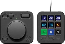 Load image into Gallery viewer, Logitech MX Creative Console - 9 Customizable LCD Keys, Control Dial for Graphic Design, Video Editing, Control Adobe, Zoom, Spotify and More - Graphite, with 3-Month Adobe Creative Cloud Membership