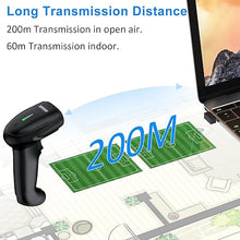 Load image into Gallery viewer, Symcode 2D Wireless Barcode Scanner,Bluetooth6.0 & Wireless2.4G & USB Wired Connection, 1D QR Bar Code Reader Scanner Automatic Fast Precise scanning for Smart Phone, Tablet, PC