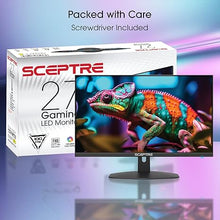 Load image into Gallery viewer, Sceptre New 27-inch Gaming Monitor 100Hz 1ms DisplayPort HDMI x2 100% sRGB AMD FreeSync Build-in Speakers, Eye Care Frameless Machine Black 2024 (E275W-FW100T)
