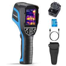 Load image into Gallery viewer, TOPDON TC004 Thermal Imaging Camera, 320 x 240 TISR Resolution, 256 x 192 IR High Resolution, 12-Hour Battery Life Handheld Infrared Camera with PC Analysis and Video Recording Supported, 16GB SD Card
