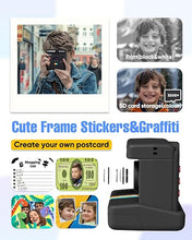Load image into Gallery viewer, Instant Print Camera for Kids,2.4 Inch Screen Kids Instant Cameras, Christmas Birthday Gifts for Girls Age 3-12, Portable Toddler Toy for 3 4 5 6 7 8 9 10 Year Old Girls Boys (Black)