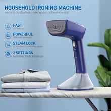 Load image into Gallery viewer, Steamer for Clothes - 1800W Powerful Steam, 2 Modes for Wet and Dry Ironing, 20-Second Fast Heat-up,Detachable Water Tank with Heat-Resistant Gloves -Removing Wrinkles.Only for 120V Countries.Blue