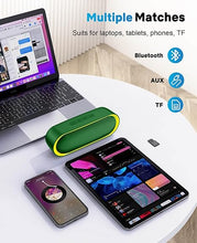 Load image into Gallery viewer, LENRUE Bluetooth Speakers, Waterproof Portable Speakers with TWS, 24 Playtime, Stereo Sound, Wireless for Home Shower Pool Beach Outdoor (Green)