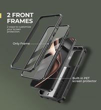 Load image into Gallery viewer, Dexnor for Samsung Galaxy S25 Case with Built-in Slide Camera Cover & Screen Protector & Kickstand, Heavy-Duty Shockproof Rugged Case Full-Body Bumper Protective Cover for Galaxy S25 (2025),Black