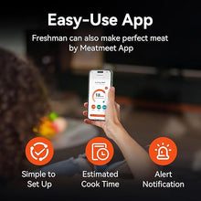 Load image into Gallery viewer, Pro Smart WiFi Wireless Meat Thermometer, Unlimited Range, Improved Stability, Ultra-Thin Probe, Bluetooth Digital Food Thermometer for Remote Monitoring of Oven/Kitchen/BBQ/Smoker/Rotisserie