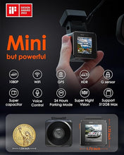 Load image into Gallery viewer, Vantrue E1 Lite 1080P WiFi Mini Dash Cam with GPS and Speed, Free App, Voice Control Detachable Dash Camera, 24 Hours Parking Mode, Night Vision, Motion Detection, Loop Recording, Support 512GB Max