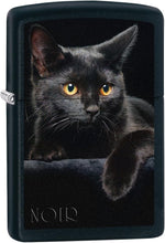 Load image into Gallery viewer, Zippo Lighter: Black Cat - Black Matte 76491