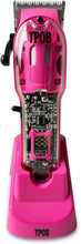 Load image into Gallery viewer, TPOB Slime 2 Candy Edition Barber Hair Clippers for Men 6800 RPM with Matte Pink Case and Taper Blade