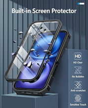 Load image into Gallery viewer, FNTCASE for iPhone 16 Phone Case: for iPhone 16 case with Kickstand Shockproof Military Grade Protective Cover - Dual Layer Full Protection Sturdy Matte Textured Drop Proof - 6.1 Inch Black