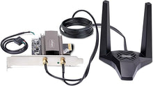 Load image into Gallery viewer, StarTech.com Wi-Fi 6E PCIe Network Card, Bluetooth 5.3, Magnetic Antenna Base, Tri-Band 802.11ax, AX5400 NIC, Windows/Linux