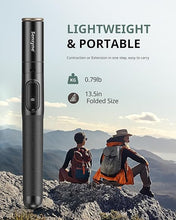 Load image into Gallery viewer, Sensyne 68" Phone Tripod & Selfie Stick, Lightweight All in One Phone Tripod Integrated with Wireless Remote Compatible with All Cell Phones for Selfie/Video Recording/Photo/Live Stream/Vlog?Black?