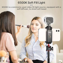 Load image into Gallery viewer, Vlogging Light PICTRON VL28 LED Light for iPhone Mini LED Camera Light Rechargeable 5600K 95+ Long-Lasting Fill Light for Gopro Hero 9 8 7 6 5 DJI OSMO Smartphone Sony ZV-1 A7 RX100 VII Canon Camera