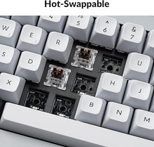 Load image into Gallery viewer, Keychron Q2 Pro QMK/VIA Wireless Custom Mechanical Keyboard, Full Metal Programmable Knob Hot-Swappable K Pro Brown Switches, KSA Double-Shot PBT Keycaps RGB Backlight for Mac Windows Linux - Grey